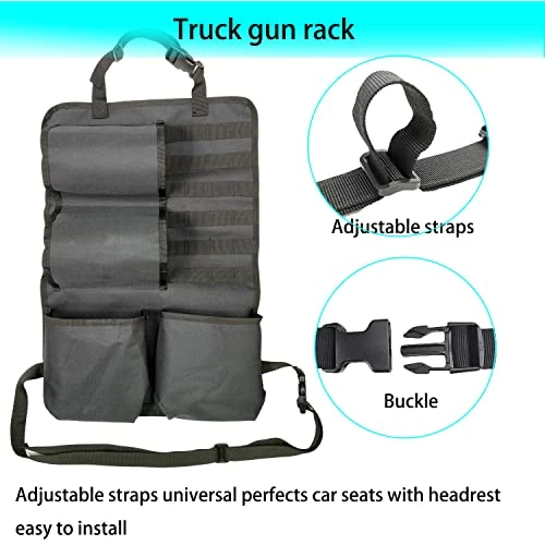 Coupon ???? 2PCS Truck Gun Rack Car Seat Back Organization Molle Panel Automotive Pickup Rifle Shotgun Holder For Hunti ⭐ 5 Coupon ???? 2PCS Truck Gun Rack Car Seat Back Organization Molle Panel Automotive Pickup Rifle Shotgun Holder For Hunti ⭐ - Image 3