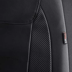 Wholesale ???? Car Seat Covers Protects Water Proof Faux Leather Carbon Fiber Front And Rear Bench (Black Black, Full Set -- 9PCS) ⌛ -Car Seat Covers shop 51AyCA4nONL
