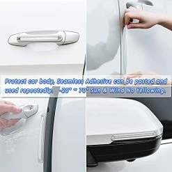 New ⌛ Anti-Collision Bumper Guard Protector Clear Strips, Adhesive Bumpers For Furniture, Cabinets & Wall Protector, Universal Car Door Edge Guards, Reusable Transparent Airbag Cushioning, 4PCS ???? -Car Seat Covers shop 51AznxjRetL