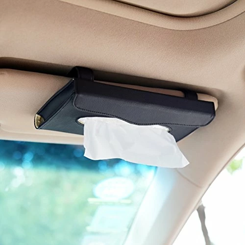 Hot Sale ???? EJiasu Car Tissue Holder, Sun Visor Napkin Holder, Car Visor Tissue Holder, PU Leather Backseat Tissue Case Holder For Car,Vehicle(black) ❤️ 3 Hot Sale ???? EJiasu Car Tissue Holder, Sun Visor Napkin Holder, Car Visor Tissue Holder, PU Leather Backseat Tissue Case Holder For Car,Vehicle(black) ❤️