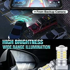 Best reviews of ???? 3157 LED Bulb White 6000K, 3056 3156 3057 4157 T25 Led Bulb With Projector Replacement For Led Reverse Lights Turn Signal Bulb Brake Light Bulb Tail Light Bulb Parking Light Bulb, Pack Of 2 ???? -Car Seat Covers shop 51BWH0BUJ5S