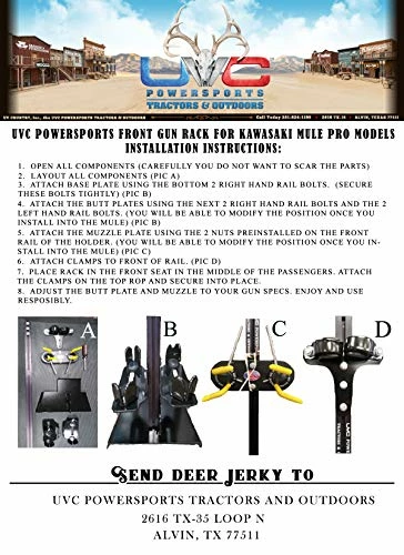 Buy ???? UVC POWERSPORTS Mule PRO FXT Gun Mount ⌛ 7 Buy ???? UVC POWERSPORTS Mule PRO FXT Gun Mount ⌛ - Image 5