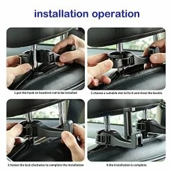 Best reviews of ❤️ Upgraded 2 Pack Car Headrest Hidden Hook 2 In 1 Car Seat Hooks With Phone Holder For Purse, ???? Backpacks,Toys,and Even Bottle Storage Organizer (Silver) ???? -Car Seat Covers shop 51C6mkgJS3S