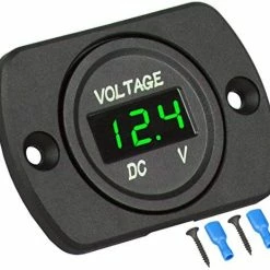 Flash Sale ???? DC 12V 24V Car Voltmeter LED Digital Display Voltmeter Panel, Waterproof Digital Round Panel Voltage Tester Gauge Meter With Terminals For Boat Marine Vehicle Motorcycle Truck ATV UTV (Blue Light) Gr ❤️ 24 Flash Sale ???? DC 12V 24V Car Voltmeter LED Digital Display Voltmeter Panel, Waterproof Digital Round Panel Voltage Tester Gauge Meter With Terminals For Boat Marine Vehicle Motorcycle Truck ATV UTV (Blue Light) Gr ❤️ -Car Seat Covers shop 51C9FqDHYtL. AC