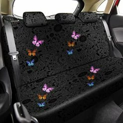 Cheap ✔️ 15 Pcs Butterfly Car Seat Covers Full Set Butterfly Car Seat Covers For Car Front Rear Seat Covers Steering Wheel Cover Wrist Strap Coasters Armrest Pad Shoulder Pads (Classic Butterfly Style) ???? -Car Seat Covers shop 51CDe3AV7WL