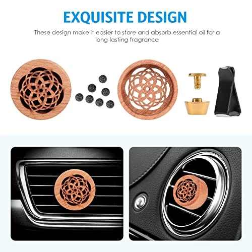 Best deal ???? Car Essential Oil Diffuser, 2 Pcs Wood Car Diffuser With Vent Clip, Portable Mini Car Diffusers For Essential Oils ???? 6 Best deal ???? Car Essential Oil Diffuser, 2 Pcs Wood Car Diffuser With Vent Clip, Portable Mini Car Diffusers For Essential Oils ???? - Image 4