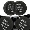 Best deal ❤️ 2 Pack Car Cup Hoder Coaster,Silicone Cup Holder Coaster,Auto Cup Holder Coaster Universal Fit,Don't Fuck Up My Car Coaster ⭐