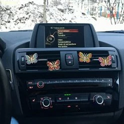 Best Pirce ⌛ 4 Pieces Car Butterfly Diffuser Vent Clips Car Air Vent Decoration Butterfly Rhinestone Car Interior Charm Bling Accessories For ???? Women ???? Girls, 5 X 3.6 Cm / 1.97 X 1.42 Inches ???? -Car Seat Covers shop 51CO0uJQYvL