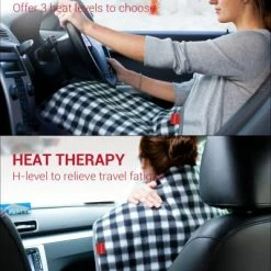 Deals ???? Mini Car Electric Blanket, 20 X 24inch Comfytemp 12V 24V Electric Travel Throw With 4 Heat Levels, 5 Auto-Off & Stay On, Memory Function For Cars, Trucks And RV, Winter Travel - Machine Washabl ???? -Car Seat Covers shop 51CR3wJKCJL