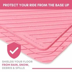 Discount ???? Pink Car Floor Mats Universal Front & Rear Cut-to-Fit™ Liners By Baselayer – Waterproof, All-Weather, For Most Vehicles, Made In U ???? -Car Seat Covers shop 51D2EtPJRqL