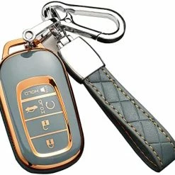 Best reviews of ✨ For Honda Key Fob Cover, Premium Soft TPU Full Protection Key Fob Case For Honda Accord Civic CRV Pilot Ridgeline Odyssey Passport Smart Remote Key Protector (Size B-Ivory) ⭐ -Car Seat Covers shop 51D9MsHEieL. AC