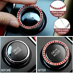 Outlet ???? Bling Car Accessories Set Leather Diamond Steering Wheel Cover Bling Seat Belt Shoulder Pad Armrest Pad Crystal Car Decor Bling Car Cup Holders Travel Auto Cup Holder For Car Interior (Black, Red) ???? 18 Outlet ???? Bling Car Accessories Set Leather Diamond Steering Wheel Cover Bling Seat Belt Shoulder Pad Armrest Pad Crystal Car Decor Bling Car Cup Holders Travel Auto Cup Holder For Car Interior (Black, Red) ???? -Car Seat Covers shop 51DEt6VctML