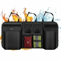 Best Sale ???? Fireproof Car Trunk Organizer For Car,Tamfile Car Hanging Organizer Backseat Storage And Waterproof ,Collapsible Car Trunk Tidy Storage Bag With Lids, SUV, Sedan, Van Organizers Back Seat Mesh Pockets ????