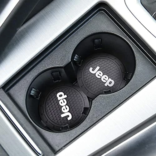 Buy ✨ Prugpth Car Cup Holder Coaster Inserts 2Pcs Car Logo Auto Anti Slip Cup Holder Insert Coaster For Fit Car Accessories (FitJeep) ???? 5 Buy ✨ Prugpth Car Cup Holder Coaster Inserts 2Pcs Car Logo Auto Anti Slip Cup Holder Insert Coaster For Fit Car Accessories (FitJeep) ???? - Image 3