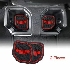 Best Sale ???? Auovo Auto Cup Holder Inserts Coaster Fit For 2018 -2022 Wrangler JL JLU 2020-2022 Gladiator JT Cup Mat Pad Interior Decoration Accessories (4 Pcs Kit) (Red, For Deep Rear Cup Holders) ???? 19 Best Sale ???? Auovo Auto Cup Holder Inserts Coaster Fit For 2018 -2022 Wrangler JL JLU 2020-2022 Gladiator JT Cup Mat Pad Interior Decoration Accessories (4 Pcs Kit) (Red, For Deep Rear Cup Holders) ???? -Car Seat Covers shop 51Dv6wdpjRL