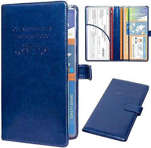 Best Pirce ???? Car Registration And Insurance Holder, Leather Vehicle Card Document Glove Box Organizer, Auto Truck Compartment Accessories For Essential Information, Driver License Cards, Glitter Rose Black Star ???? 14 Best Pirce ???? Car Registration And Insurance Holder, Leather Vehicle Card Document Glove Box Organizer, Auto Truck Compartment Accessories For Essential Information, Driver License Cards, Glitter Rose Black Star ???? - Image 12