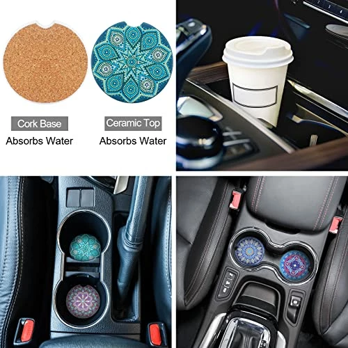 Best Pirce ???? 14 Pcs Baja Car Seat Covers Full Set Multicolor Stripe Car Seat Covers Boho Print Steering Wheel Cover Seat Belt Cover Crystal Hanging Ornament Car Holders Fits For Car (Stripe Style) ???? 8 Best Pirce ???? 14 Pcs Baja Car Seat Covers Full Set Multicolor Stripe Car Seat Covers Boho Print Steering Wheel Cover Seat Belt Cover Crystal Hanging Ornament Car Holders Fits For Car (Stripe Style) ???? - Image 6