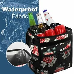 New ???? Car Trash Can Leakproof Car Garbage Can Hanging With Lid Storage Mesh Pockets Collapsible Multipurpose Car Trash Bag For Car Accessories (Flower) ⭐ 17 New ???? Car Trash Can Leakproof Car Garbage Can Hanging With Lid Storage Mesh Pockets Collapsible Multipurpose Car Trash Bag For Car Accessories (Flower) ⭐ -Car Seat Covers shop 51F9YyM3tfL