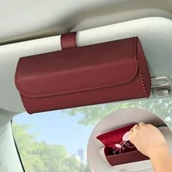 Hot Sale ???? Accmor ???? Sunglasses Holder For Car Sun Visor, Universal Auto Eyeglasses Organizer Box, Vehicle Visor Accessories Glasses Protective Storage Case With Hidden Magnetic Closure For ???? Woman Man Grey ???? -Car Seat Covers shop 51FM4fttOKL. AC
