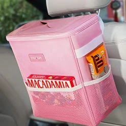 Best Sale ⌛ Car Trash Can With Lid And Storage Pockets, 100% Leak-Proof Car Organizer, Waterproof Car Garbage Can, Multipurpose Trash Bin For Car - Black ???? -Car Seat Covers shop 51FPcX 8UUL