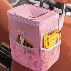 Best Sale ⌛ Car Trash Can With Lid And Storage Pockets, 100% Leak-Proof Car Organizer, Waterproof Car Garbage Can, Multipurpose Trash Bin For Car - Black ???? -Car Seat Covers shop 51GP5FlLWHL