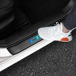 Buy ⌛ LEXLEY For 2006-2023 CRV CR-V Carbon Fiber Style Leather Door Sill Protector Anti-Dirty Scuff Plate Cover Guard Sills Protector Trim,Welcome Pedal Protect 4PCS -SLIVER Red ⭐ -Car Seat Covers shop 51GubqdxnHL. AC