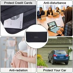 Flash Sale ???? Faraday Bag, RFID Signal Blocking Bag Shielding Cage Pouch Wallet Case For Cell Phone Privacy Protection And Car Key FOB, Anti-Tracking, Anti-Spying Case Blocker - Black Black (7.5 X 3.5) ✨ -Car Seat Covers shop 51HTyw5EedL