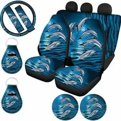 Flash Sale ???? Mushroom Car Seat Covers Full Set Split Bench Butterfly Leaves Floral Girly Print Front Back Seat Cover,Steering Wheel Cover,Seat Belt Cover,Cup Holder Coasters,Auto Keychains,Green Butterfly Mushroom Leaves Green ???? -Car Seat Covers shop 51IDTZILWfL. AC