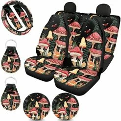 Hot Sale ???? Mushroom Seat Covers For Cars For ???? Women With Steering Wheel Cover,Moon Star Universal Auto Accessories Front Rear Back Seats Protectors,Seat Belt Pads,Cup Coaster,Keychains For Trucks SUV 0 Cow Stawberr ???? 31 Hot Sale ???? Mushroom Seat Covers For Cars For ???? Women With Steering Wheel Cover,Moon Star Universal Auto Accessories Front Rear Back Seats Protectors,Seat Belt Pads,Cup Coaster,Keychains For Trucks SUV 0 Cow Stawberr ???? -Car Seat Covers shop 51IhTwJcJKL. AC