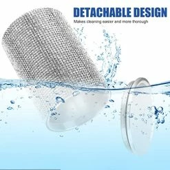 Discount ???? Bling Ashtray For Car, Portable Car Ashtray With Lid, Smokeless Ashtray Detachable Car Cigarette Ashtray, Mini Car Trash Crystal Diamond Car Ashtray For Cup Holder Home Office Travel (Silver) ???? -Car Seat Covers shop 51JJi0m1XTL