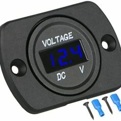 Flash Sale ???? DC 12V 24V Car Voltmeter LED Digital Display Voltmeter Panel, Waterproof Digital Round Panel Voltage Tester Gauge Meter With Terminals For Boat Marine Vehicle Motorcycle Truck ATV UTV (Blue Light) Gr ❤️ 23 Flash Sale ???? DC 12V 24V Car Voltmeter LED Digital Display Voltmeter Panel, Waterproof Digital Round Panel Voltage Tester Gauge Meter With Terminals For Boat Marine Vehicle Motorcycle Truck ATV UTV (Blue Light) Gr ❤️ -Car Seat Covers shop 51JlF2eGOkL. AC