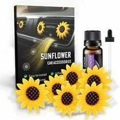 Budget ???? 6 Pieces Daisy Car Decoration Flower Air Vent Clip Air Conditioning Outlet Clip Car Air Freshener Clip Car Interior Decor Charm Colorful Car Interior Accessories For ???? Girls ???? Women Daisy Cute Car Accessories ???? -Car Seat Covers shop 51JpkdIp0oL. AC