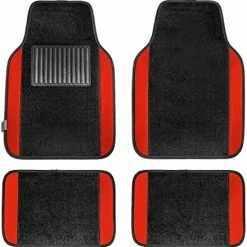 Hot Sale ???? 14407GRAY Universal Fit Premium Carpet Gray Automotive Floor Mats Fits Most Cars, SUVs, And Trucks With Driver Heel Pad, Full Set ???? -Car Seat Covers shop 51JuXshyn L. AC