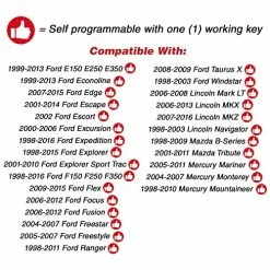 Deals ???? 2 Replacement Keyless Entry Remote Control Key Fob Clicker Transmitter 3 Button - Black ✔️ -Car Seat Covers shop 51Jx9CCVncL