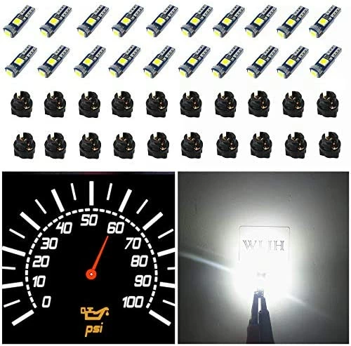 Promo ❤️ 74 Led Bulb Dash Lights Super Bright T5 2721 37 70 286 Wedge PC74 Twist Socket Automotive Instrument Panel Gauge Light Kits Cluster Shift Indicator Bulbs White Pack Of 20 ⌛ 11 Promo ❤️ 74 Led Bulb Dash Lights Super Bright T5 2721 37 70 286 Wedge PC74 Twist Socket Automotive Instrument Panel Gauge Light Kits Cluster Shift Indicator Bulbs White Pack Of 20 ⌛ - Image 9