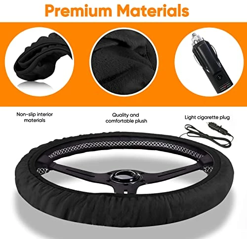 Best reviews of ✨ Heated-Car-Steering-Wheel-Cover-12V Ultra-Comfortable-Steering-Wheel-Heated-Protect-Cover Standard-14.5-15.5-inches-Outer--Diameter Premium-Quality-and-Warm Original ???? 8 Best reviews of ✨ Heated-Car-Steering-Wheel-Cover-12V Ultra-Comfortable-Steering-Wheel-Heated-Protect-Cover Standard-14.5-15.5-inches-Outer--Diameter Premium-Quality-and-Warm Original ???? - Image 6