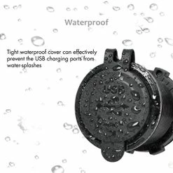 Flash Sale ???? Aluminum 4.2A Dual USB Charger Socket Power Outlet 2.1A & 2.1A For Marine, Boat, Car, Golf Cart, RV,UTV, ATV, Etc (Non Illuminated) ???? -Car Seat Covers shop 51KvbiIWmoL