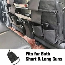 New ❤️ Tactical Car Seat Back Gun Rack Holder Organizer With Molle Panel Front Seatback Cover Storage Bag For Hunting Rifle Shotgun Mount Universal Fit Vehicles SUV Truck MPV Pickup - 2PCS ⭐ -Car Seat Covers shop 51LETWVelCL