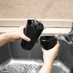 Best Sale ???? Car Trash Can With Lid, New Car Dustbin Diamond Design, Leakproof Vehicle Trash Bin, Mini Garbage Bin For Automotive Car, Home, Office, Kitchen, Bedroom, 1PCS (Black) ???? -Car Seat Covers shop 51LOlkf3nYL