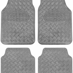 Hot Sale ✨ Universal Fit 4-Piece Metallic Design Car Floor Mat - (Red) (MT-641-RD) ???? -Car Seat Covers shop 51LcZas0tfL. AC