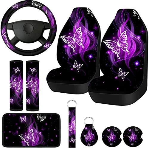 Buy ???? Frienda 10 PCS Car Seat Covers For ???? Women Butterfly Car Accessories Car Interior Seat Covers With Steering Wheel Cover, Wrist Strap, Car Coasters, Armrest Pad, Shoulder Pad, Key Chain Bright Style ???? 3 Buy ???? Frienda 10 PCS Car Seat Covers For ???? Women Butterfly Car Accessories Car Interior Seat Covers With Steering Wheel Cover, Wrist Strap, Car Coasters, Armrest Pad, Shoulder Pad, Key Chain Bright Style ????