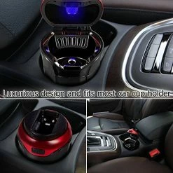 Best deal ???? EJiasu Car Ashtray, Car Ashtray Lighter Set Detachable, Car Ashtray With Lid Blue LED Light Indicator For Car, Home, Office And Travel Red Ashtray ???? -Car Seat Covers shop 51MHGFkCYFL
