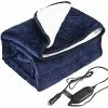 Best reviews of ???? Machine Washable Electric Car Blanket 12 Volt Heated Travel Blanket Flannel Heating Throw For Car Truck SUV Van 40x55” With Controller 3 Heating Level Navy Blue ???? -Car Seat Covers shop 51MKDJtpVOL