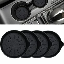 Promo ???? Car Coasters For Cup Holder Silicone Car Cup Holder Coasters Pack Of 4 ????