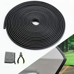 Brand new ???? 32-4/5Ft Car Door Edge Guards No Glue Black Universal Fit Rubber U Shape Door Edge Trim Automotive Door Edge Molding Door Edge Protector For Sedans Trucks SUV ATV-Installation Tools Provided ????