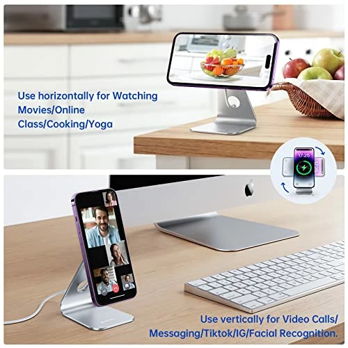 Deals ???? Magnetic Wireless Charger, Fast Wireless Charging Stand Compatible Magsafe For Apple IPhone 12/13/14 Series, 12 13 14 Pro Max 12 13 14 Pro 14 Plus, AirPods 3/Pro, (Power Supply Not Included) ❤️ 6 Deals ???? Magnetic Wireless Charger, Fast Wireless Charging Stand Compatible Magsafe For Apple IPhone 12/13/14 Series, 12 13 14 Pro Max 12 13 14 Pro 14 Plus, AirPods 3/Pro, (Power Supply Not Included) ❤️ - Image 4