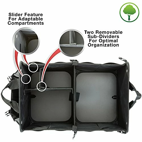 Best Sale ???? RunkCratePro Trunk Organizer For Car, Jeep, SUV, Truck, Rv, Auto - Premium Multi Compartments Collapsible Cargo Trunk Storage, Car Accessories & Gifts For Men, ???? Women (Regular, Black)23.6"x14.5"x12.5" ???? 5 Best Sale ???? RunkCratePro Trunk Organizer For Car, Jeep, SUV, Truck, Rv, Auto - Premium Multi Compartments Collapsible Cargo Trunk Storage, Car Accessories & Gifts For Men, ???? Women (Regular, Black)23.6"x14.5"x12.5" ???? - Image 3