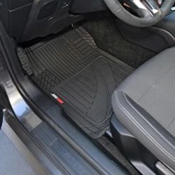 Hot Sale ✨ FlexTough Advanced Performance Liners - 4pc HD Rubber Floor Mats & Cargo Liner For Car SUV Auto 03-gray ❤️