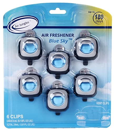 Buy ???? New Car Scent Car Air Freshener Clip(Blue Sky), 6 Car Freshener Vent Clips, 4ml Each, Long Lasting Air Freshener For Car, Up To 180 Days Car Refresher Odor Eliminato ???? 3 Buy ???? New Car Scent Car Air Freshener Clip(Blue Sky), 6 Car Freshener Vent Clips, 4ml Each, Long Lasting Air Freshener For Car, Up To 180 Days Car Refresher Odor Eliminato ????