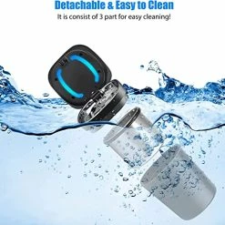 Buy ???? Portable Ashtray For Car, Vehicle Ashtray Ash With Lid Auto Ashtray Car Ashtray Windproof Smokeless Blue Led Light Stainless Steel Ash Tray For Outdoor Travel Office Home Use, Blac ???? -Car Seat Covers shop 51PMjxya6zL